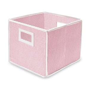  Folding Basket/Storage Cube   PINK GINGHAM(Set of 2) by 