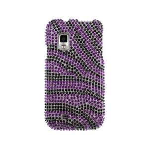  Hard Diamond Design Phone Protector Case Purple and Black 