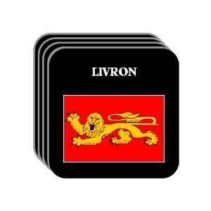  Aquitaine   LIVRON Set of 4 Mini Mousepad Coasters 