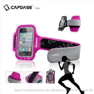 New Pink Capdase Zonic Sport Arm Band Pocket For iPod Touch 4 ipod 