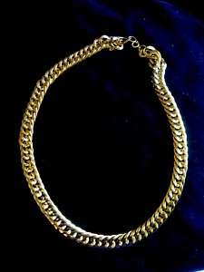Vintage Gold Tone Large Chain Necklace Estate Jewelry  