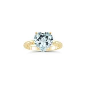  4.01 Cts Sky Blue Topaz Solitaire Ring in 14K Yellow Gold 