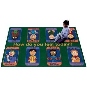  Joy Carpets Signs of Emotions Kids Area Rug, 5 ft. 4 in. x 
