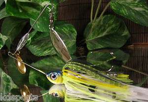 KDS Custom Painted R Bend Spinnerbait 3/4oz Willow Colorado Blades 