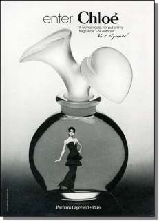 1979 Woman in a bottle   Chloe Perfume Photo Ad  