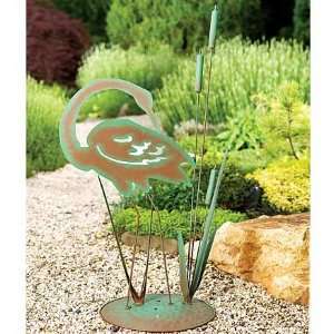  Bronze Egret Garden Sculpture