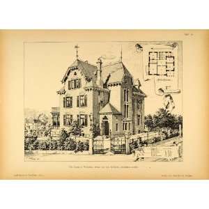  1894 Mansion Winterthur Switzerland Jung Bridler Print 
