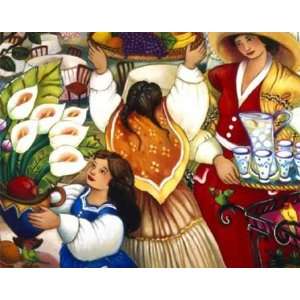 Linda Carter Holman   Little Tables Signed Open Edition Giclee on 