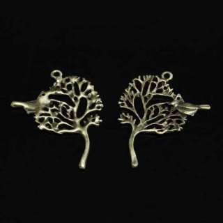 Kf205*2X Lucky Leaf Pendant Bead Charms Finding Spacer  