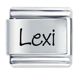  Name Lexi Laser Charms Italian Bracelet Pugster Jewelry