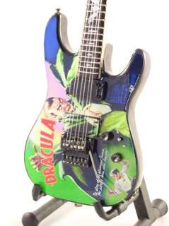 Miniature Guitar Kirk Hammett Metallica DRACULA & Strap  
