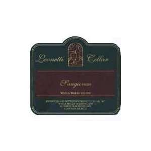  Leonetti Cellars Sangiovese 2007 750ML Grocery & Gourmet 