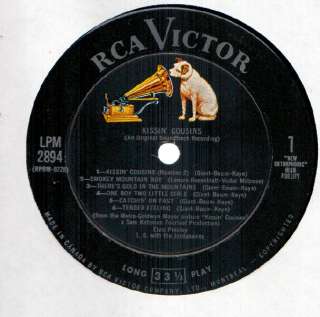 Elvis Presley Kissin Cousins Soundtrack LP NM Canada LPM 2894 