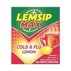  Lemsip MAX Cold & Flu Lemon Sachets , Pack Size 10 Sachets 