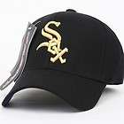CHICAGO WHITE SOX Flex Fit Cap Hat MB GOLD BLACK SP