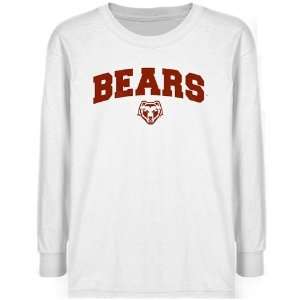  Brown Bears Youth White Logo Arch T shirt Sports 