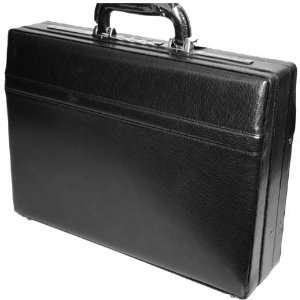  Mancini Black Leather Attache Case 4 5