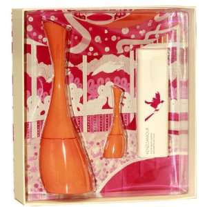 KENZO AMOUR Perfume. 3 PC. GIFT SET ( EAU DE PARFUM SPRAY 3.4 oz + EAU 