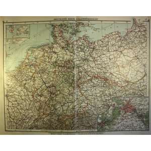  Velhagen and Klasing map of Germany (1901) Office 