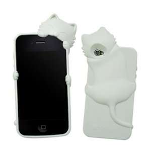  KiKi Cat TPU iPhone 4/4S Case   Original   WHITE Cell 