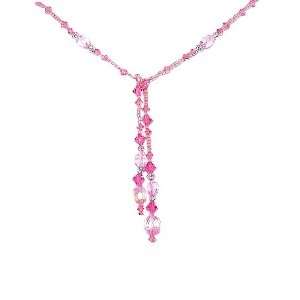  Necklace   N183   Lariat Style   Swarovski (tm) Crystals 