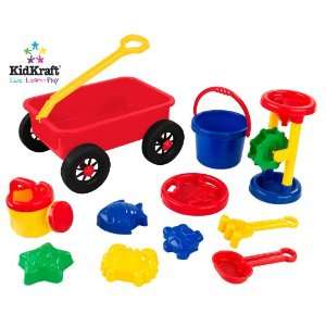  KidKraft Wagon Sand Toy Eleven Piece Set Toys & Games