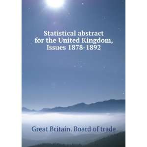  Statistical abstract for the United Kingdom, Issues 1878 