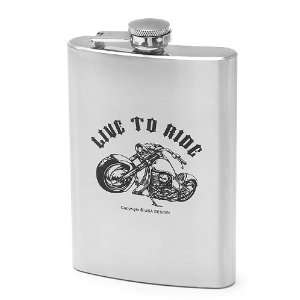  Live To Ride 8 Ounce Flask