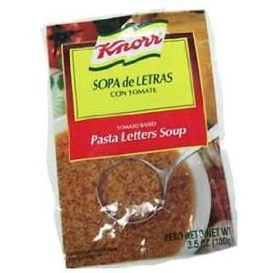 Knorr Pasta Letters Soup, 3.5 oz.  Grocery & Gourmet Food