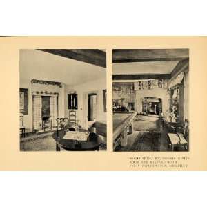  1908 Print Woodgarth Knutsford Dining Billiard Rooms 