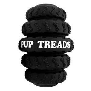  Tire Stack Treat Dispenser Dog Toy, 4 Black