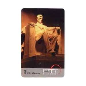   Phone Card $5. (15m) Lincoln Memorial Monument (1998 Issue) SAMPLE