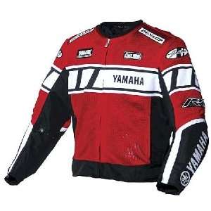 Yamaha Champion Mesh Motorcycle Jacket, Red/Black  Sports 