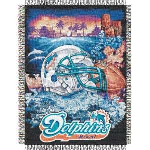  NFL Acrylic Tapestry Throws   Dolphins