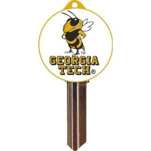   UN13304 SC1 Georgia Tech Yellow Jackets Logo Keychain SC1  Pack of 4
