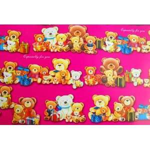  Gift Wrapping Paper   Especially For You Bears 
