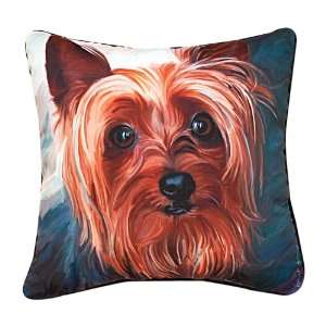 Yorkie Style Yorkie Paws & Whiskers 18in Decorative Pillow 