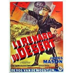 The Desert Fox The Story of Rommel Poster Movie Belgian 