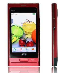  3.2 Display Dual SIM Red SN 9 Quadband Touch Screen Phone 