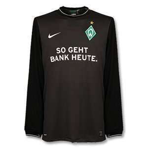 09 10 Werder Bremen L/S GK Jersey   Dark Grey  Sports 