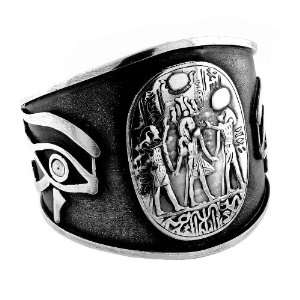  Egyptian Jewelry Silver King Tut Coronation and Eye of Horus 