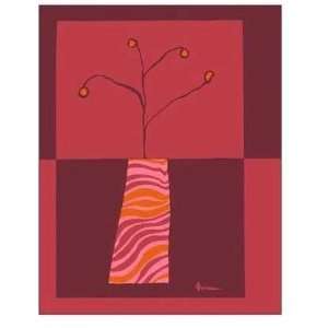  Minimalist Flowers In Orange I Poster Print