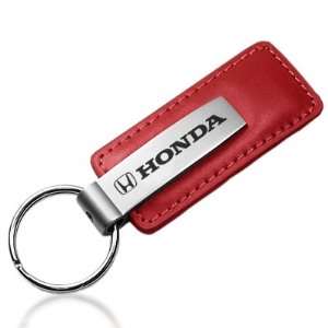  Honda Red Leather Car Key Chain, Official Licensed 