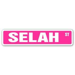  SELAH Street Sign name kids childrens room door bedroom 