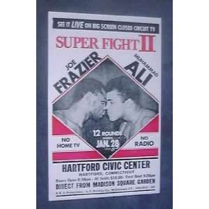  1974 Muhammad Ali vs Joe Frazier Super Fight II Sports 