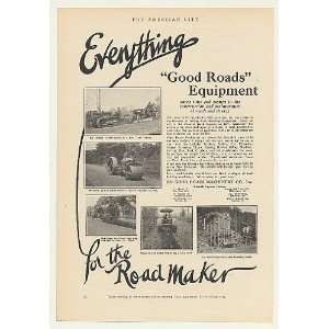  1925 Good Roads Grader Steam Roller Road Equipment Print 