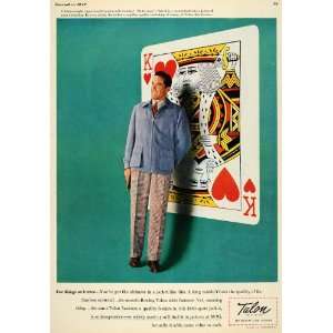   Clothing Jacket Playing Card King   Original Print Ad