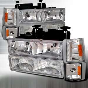 Chevrolet/ Chevy Gmc Pick Up   8 Pc Head Lights/ Lamps & Corner Lights 