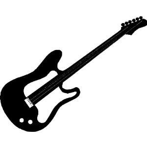  GUITAR WALL ART STICKERS DECALS GRAPHICS, BLACK