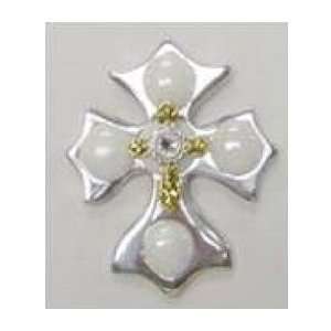  Idea for Easter Gifts  Pearlized White Gems Cross